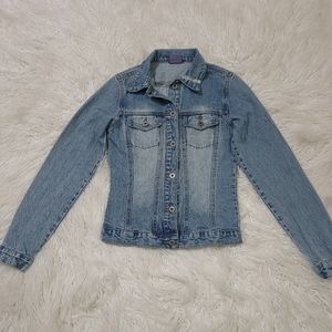 Women's Pilot Club Embroidered Denim Jacket